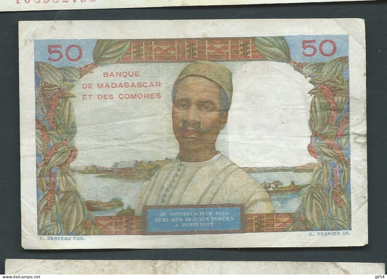 COMORES - Cinquante 50 Francs - BANQUE DE MADAGASCAR  - 619 K.2084  Laura12114 - Komoren