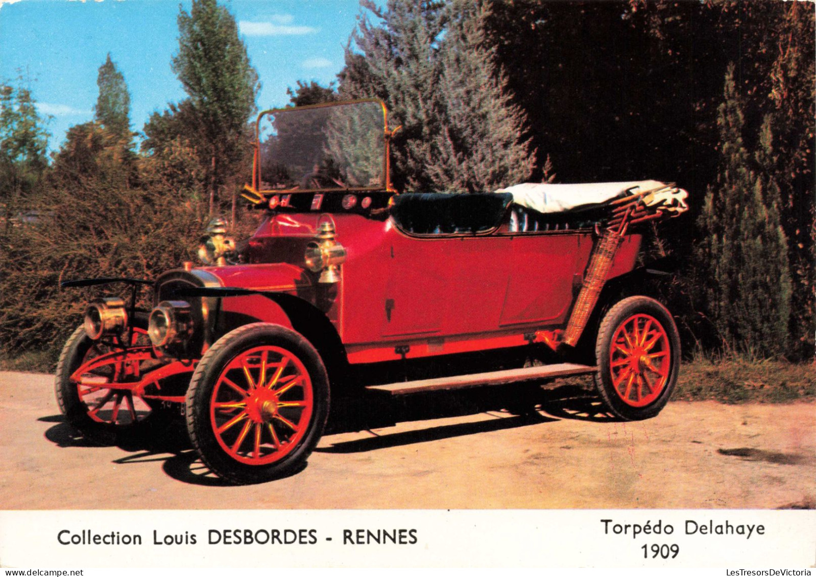 TRANSPORT - Collection Louis Desbordes - Rennes - Torpédo Delahaye  - Carte Postale Ancienne - Taxis & Huurvoertuigen