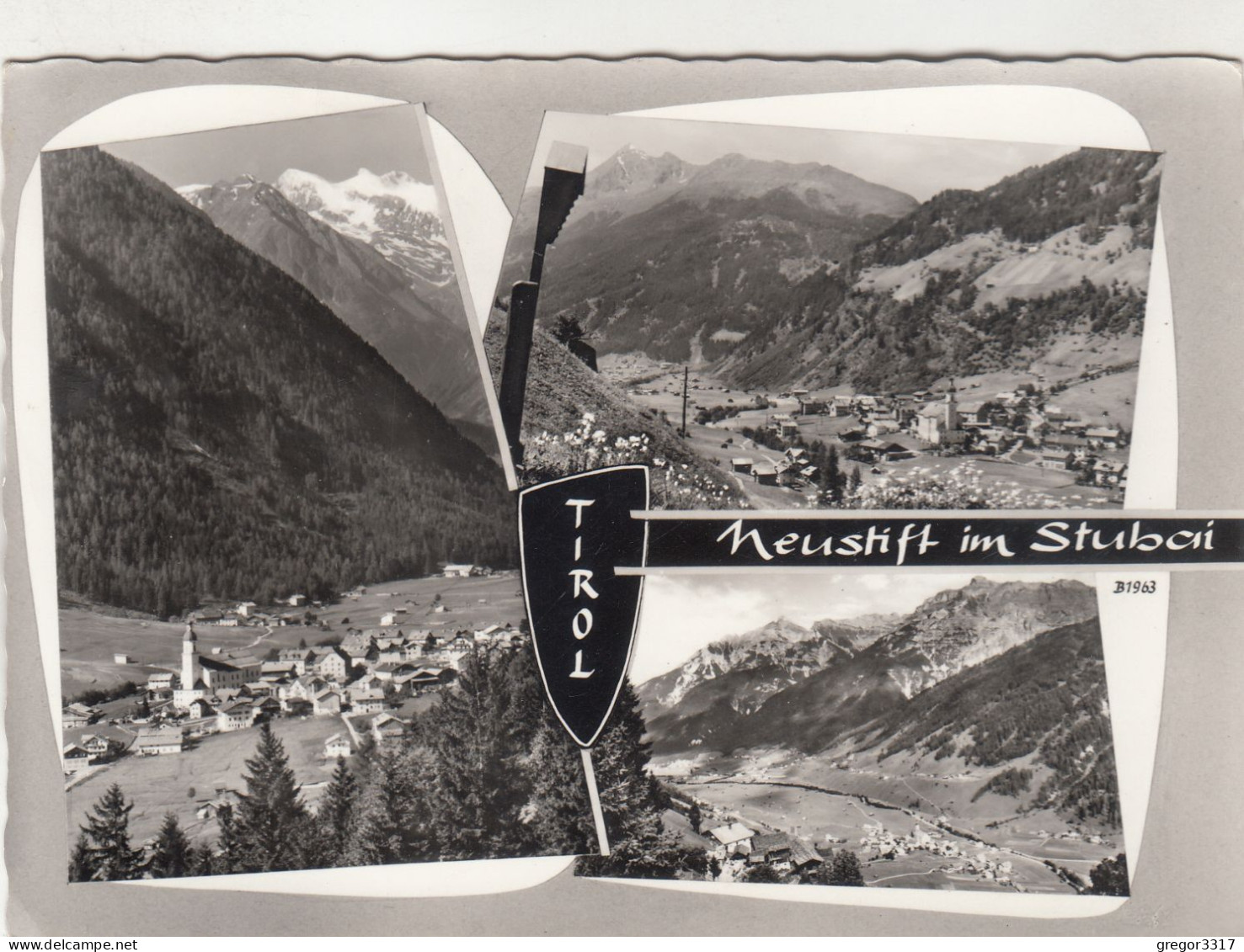 D6554) NEUSTIFT Im STUBAI - Tirol . S/W Dreibild AK - Neustift Im Stubaital