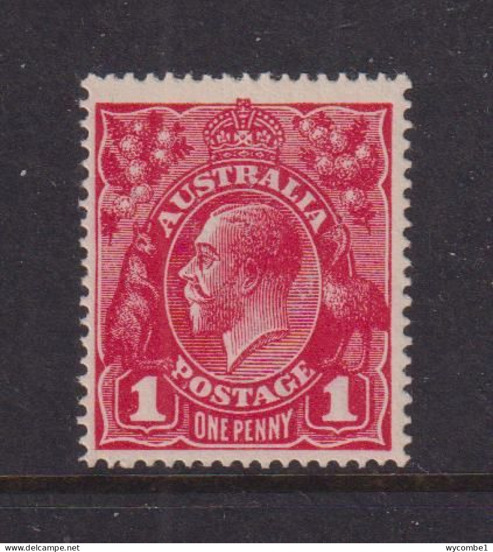 AUSTRALIA - 1914-20 George V 1d Watermark Crown Over A  Hinged Mint - Mint Stamps