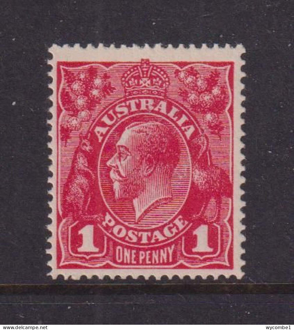 AUSTRALIA - 1914-20 George V 1d Watermark Crown Over A  Hinged Mint - Ungebraucht