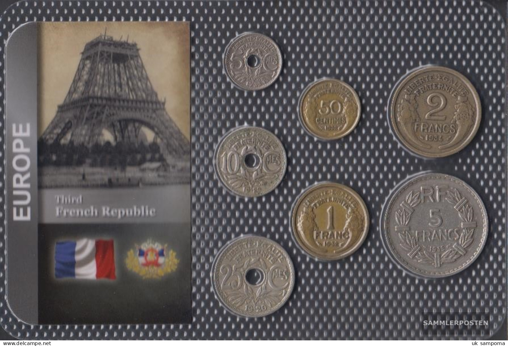 France Very Fine Kursmünzen Very Fine From 1919 5 Centimes Until 5 Francs - Otros & Sin Clasificación