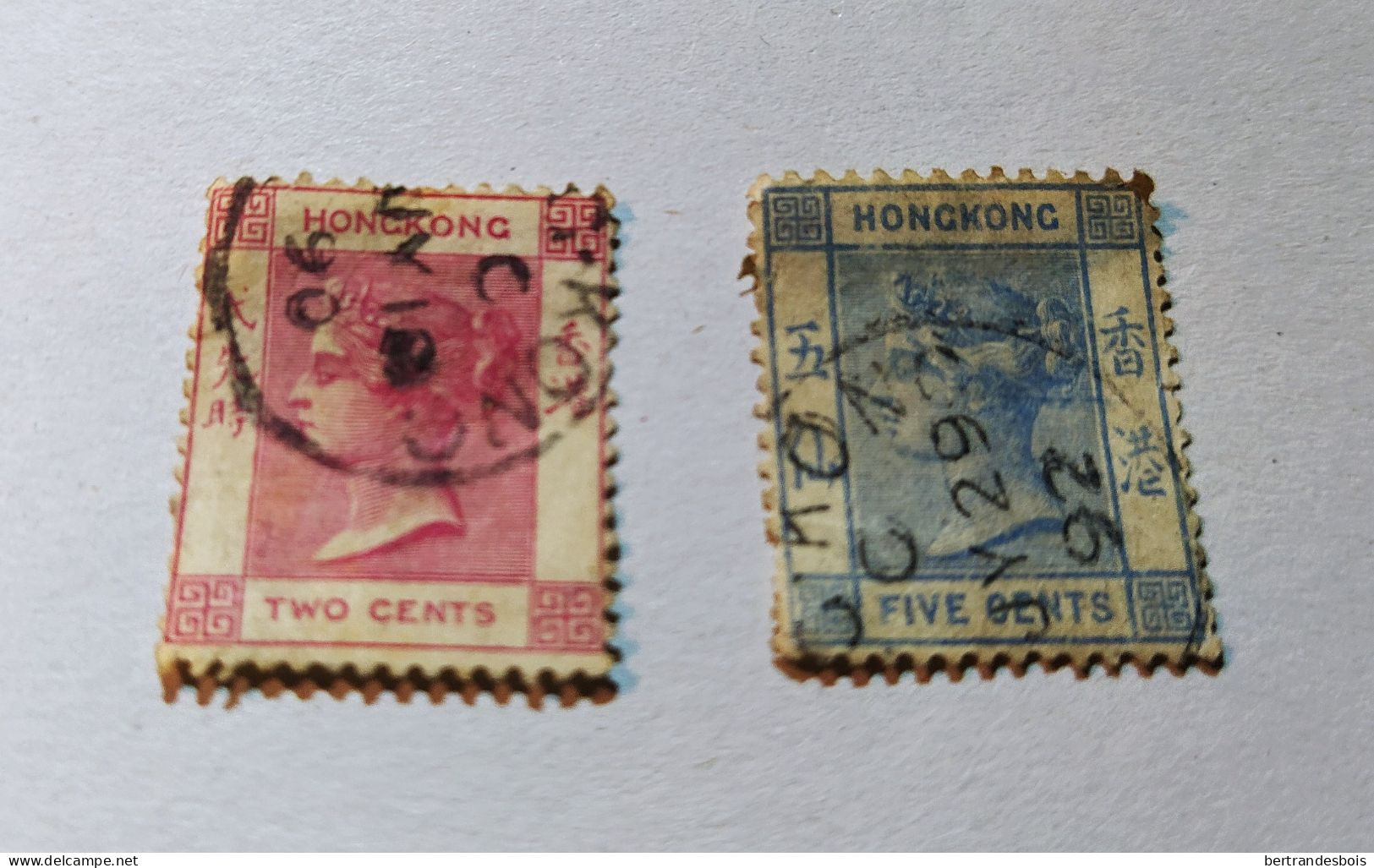 HONG-KONG 1880- Victoria, 2 Values, Used - Oblitérés