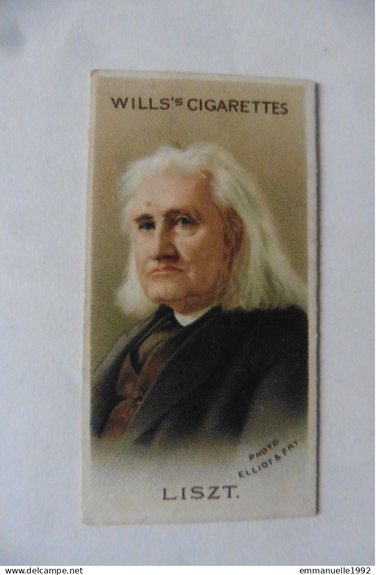 Chromo Wills's Cigarettes - Ferencz Franz Liszt Musical Celebrities N°14 Compositeur Hongrois - RARE ! - Wills
