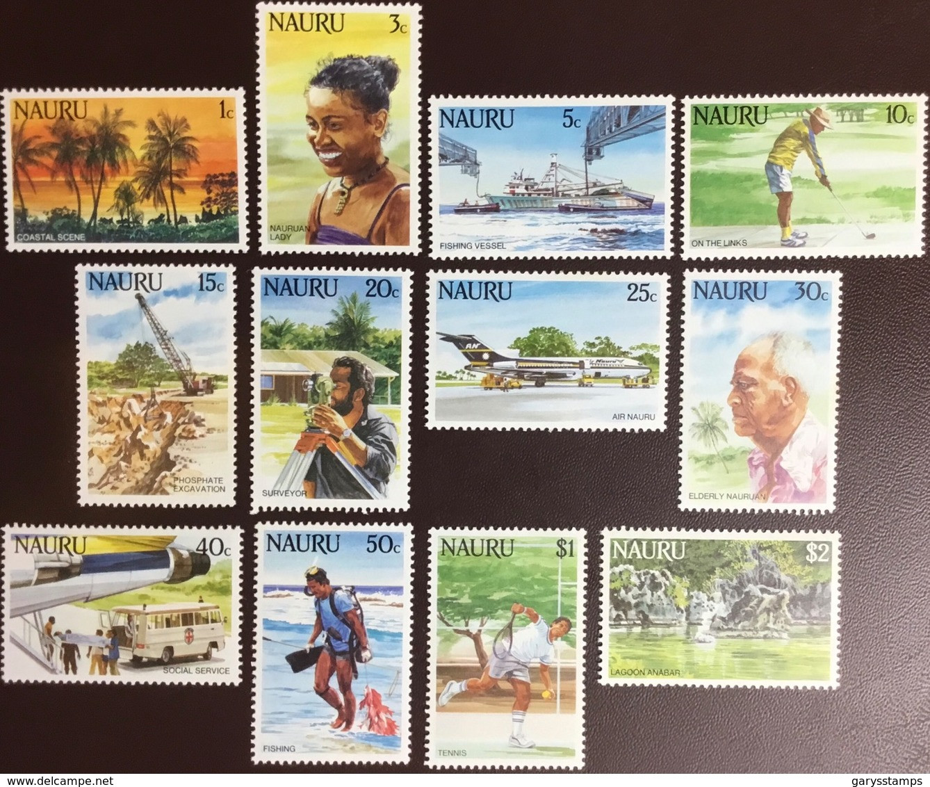 Nauru 1984 Tourism Definitives Set Aircraft MNH - Nauru