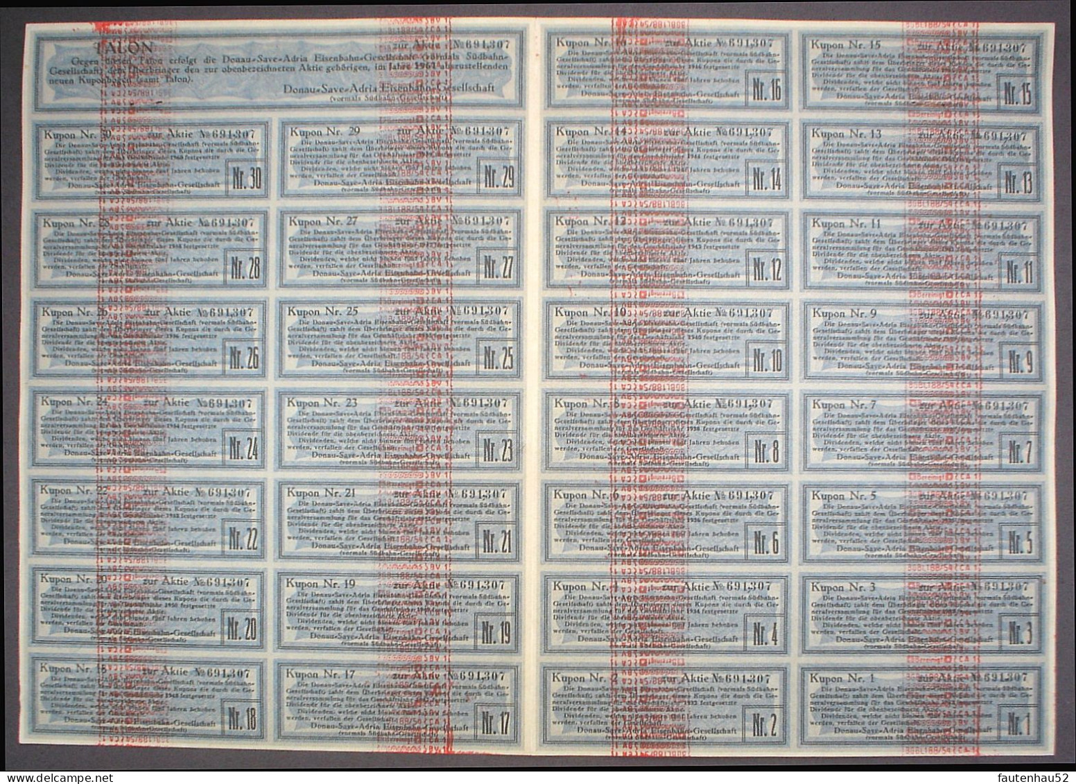 3 X Austria Bonds 1855 - 1931, Unentwertet + Kupons - Banque & Assurance