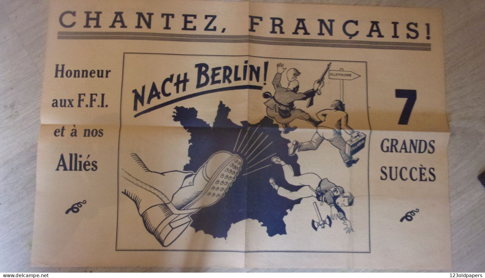 WWII CHANSONS GUERRE  CHANTER FRANCAIS NACH BERLIN HONNEUR FFI BRETONS MEMOIRES D ADOLF FRANSCIQUE MILICE FRANCAISE - 1939-45