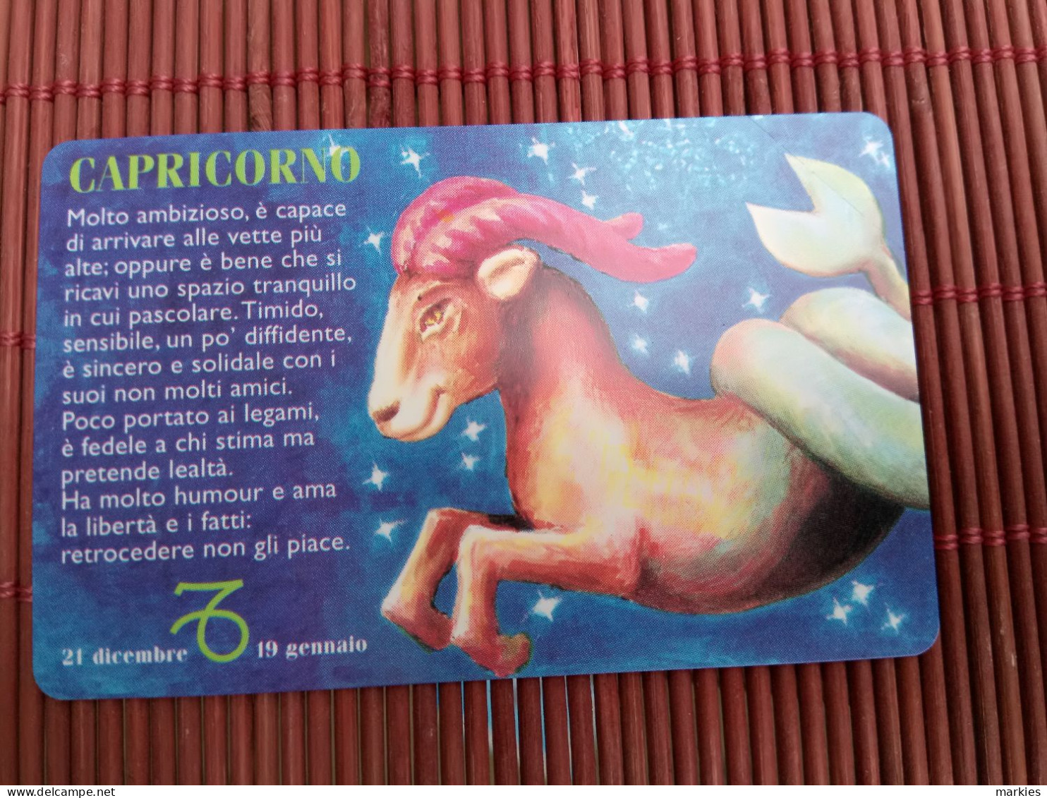 Phonecard Horoscope SanMarino Min TRare - San Marino