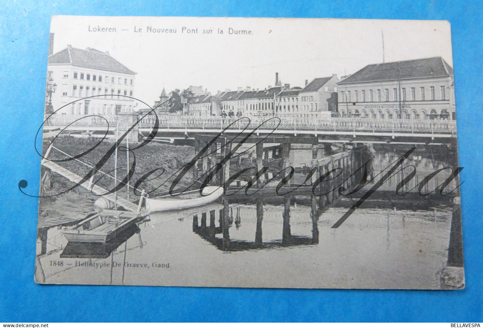 Lokeren Pont Brug Aan De Durme Binnenvaart  1911 - Lokeren