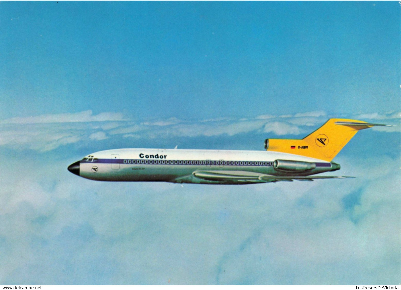 TRASNPORT -  Condor - Boeing 727 - 30  - Carte Postale Ancienne - 1939-1945: 2ème Guerre