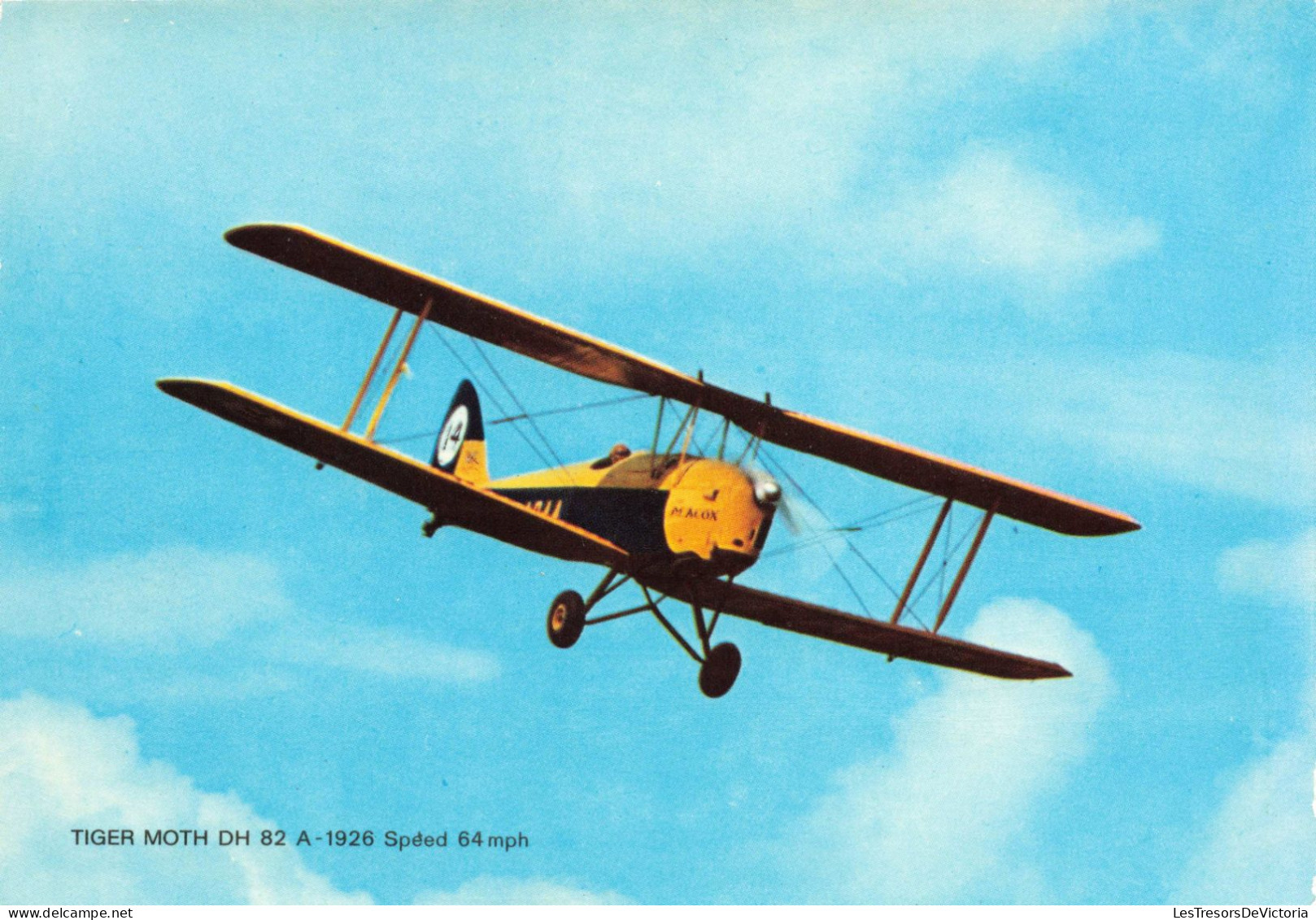 TRASNPORT -  Avions - Tiger Moth DH 82 A 1926 Speed 64 Mph - Carte Postale Ancienne - 1919-1938: Entre Guerres