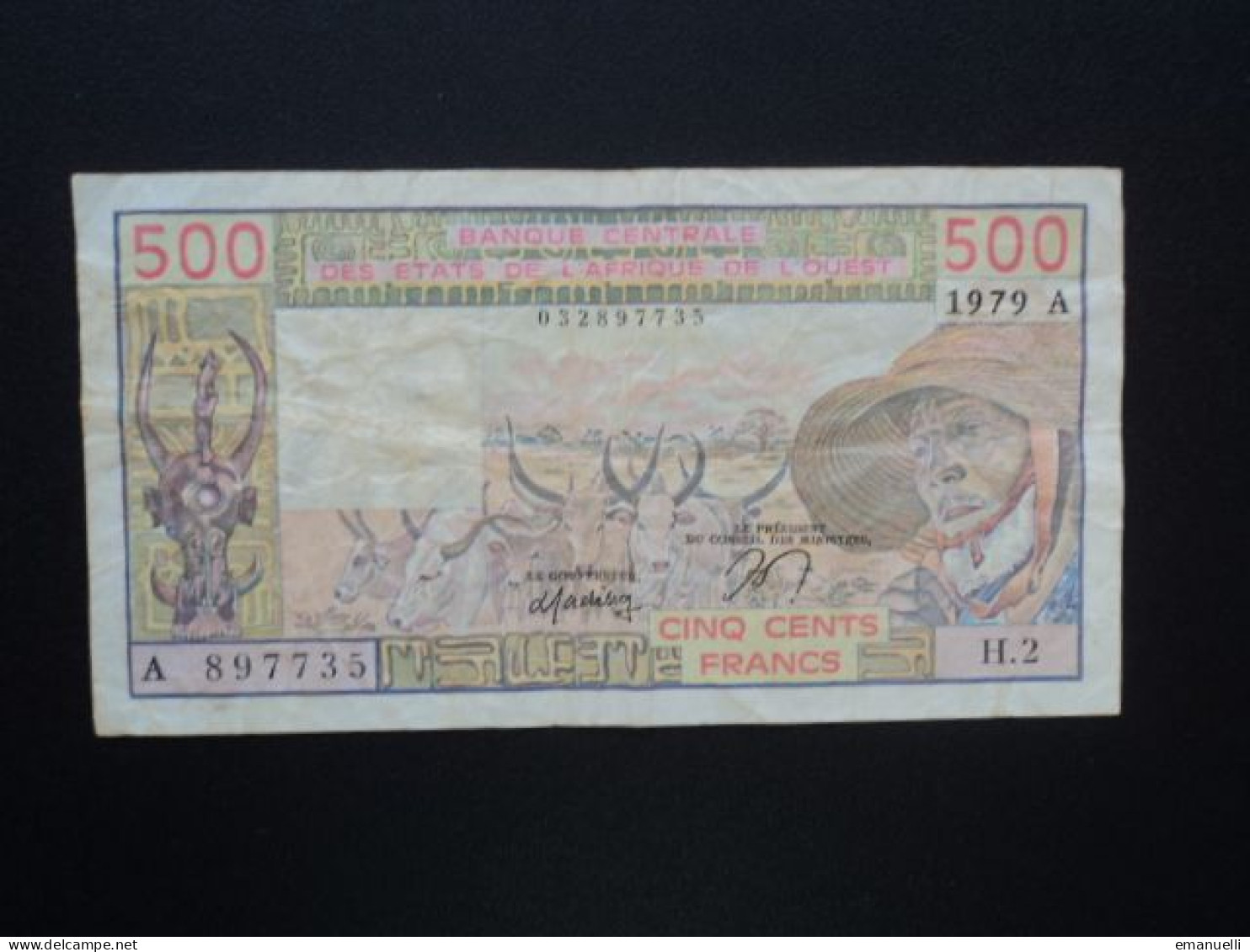 CÔTE D'IVOIRE : ÉTAT DE L'AFRIQUE DE L'OUEST :  500 FRANCS  1979    P 105Aa      TTB * - États D'Afrique De L'Ouest