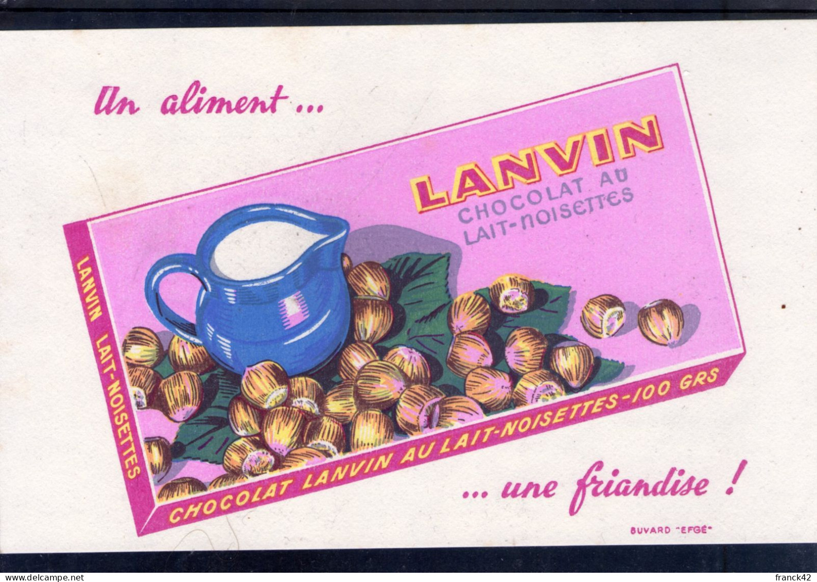 Chocolat Lanvin. Un Aliment... Une Friandise - Chocolat