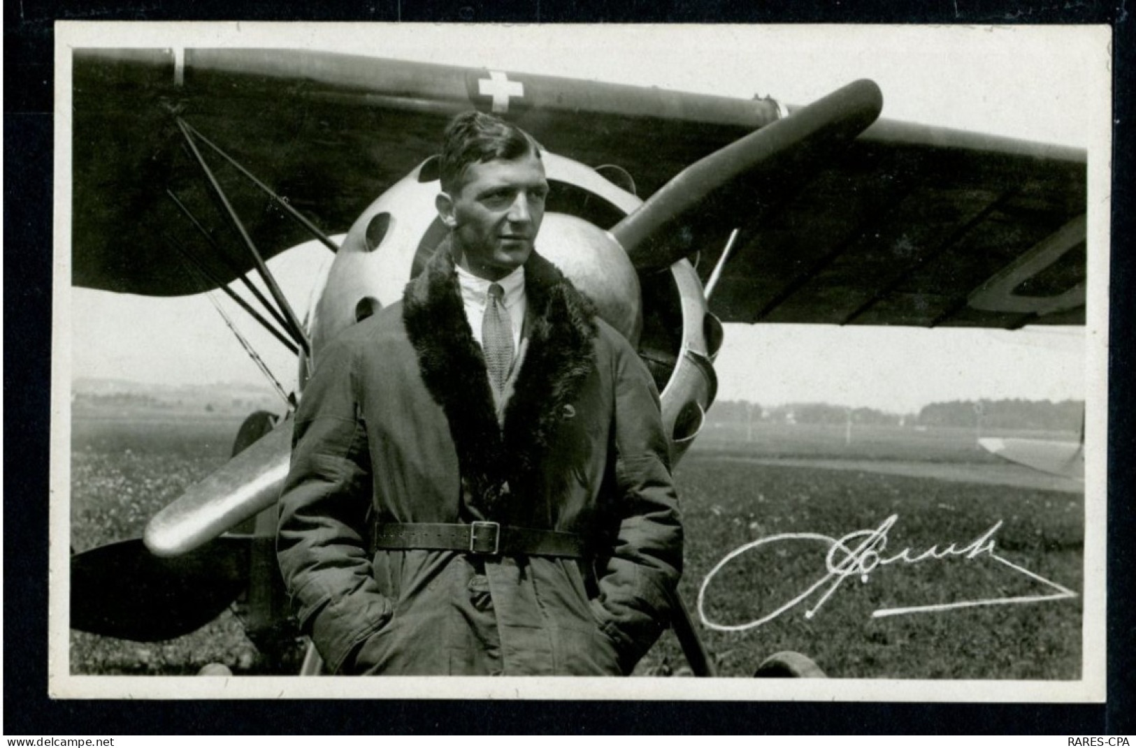 SUISSE - 1er LIEUTENANT ALFRED COMTE - 1923 & 1940  -  RCPA 11 - Aviadores