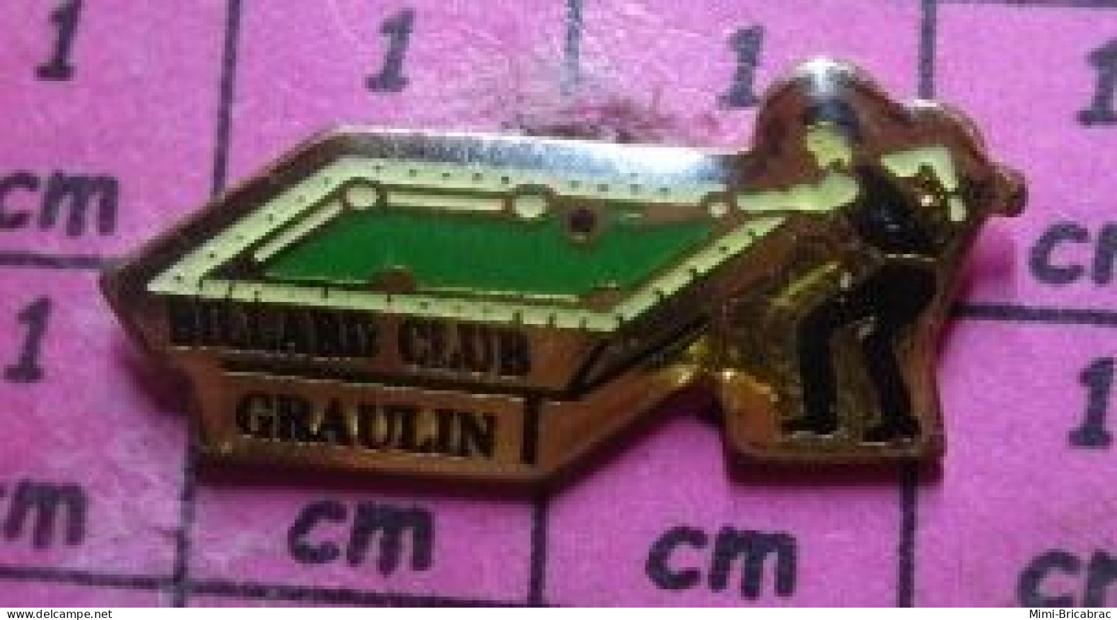 414A Pin's Pins / Beau Et Rare / SPORTS / BILLARD CLUB GRAULIN - Biliardo