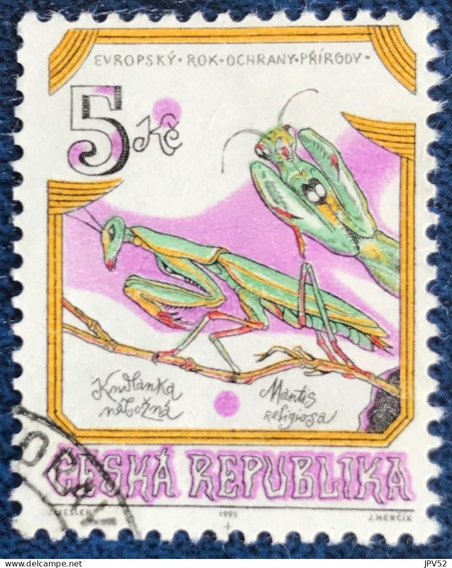 Ceska Republika - Tsjechië - C14/28 - 1995 - (°)used - Michel 74 - Beschermde Insecten - Oblitérés
