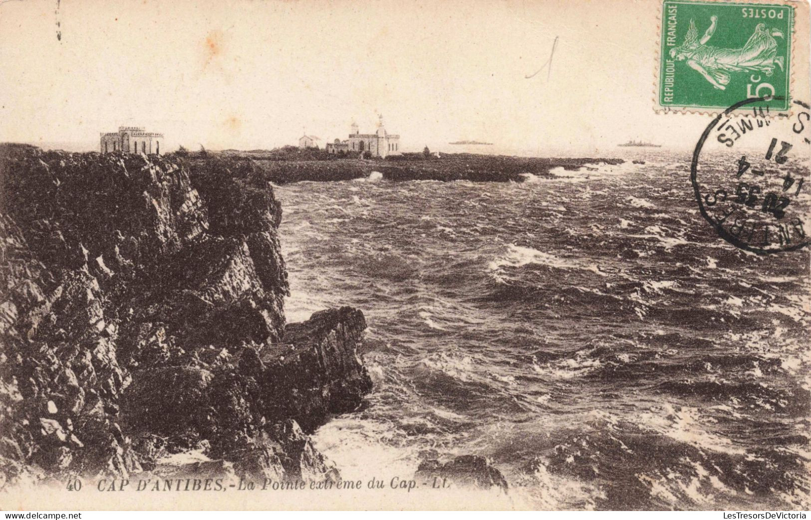 FRANCE - Cap D'Antibes - La Pointe Extrême Du Cap  - Carte Postale Ancienne - Cap D'Antibes - La Garoupe