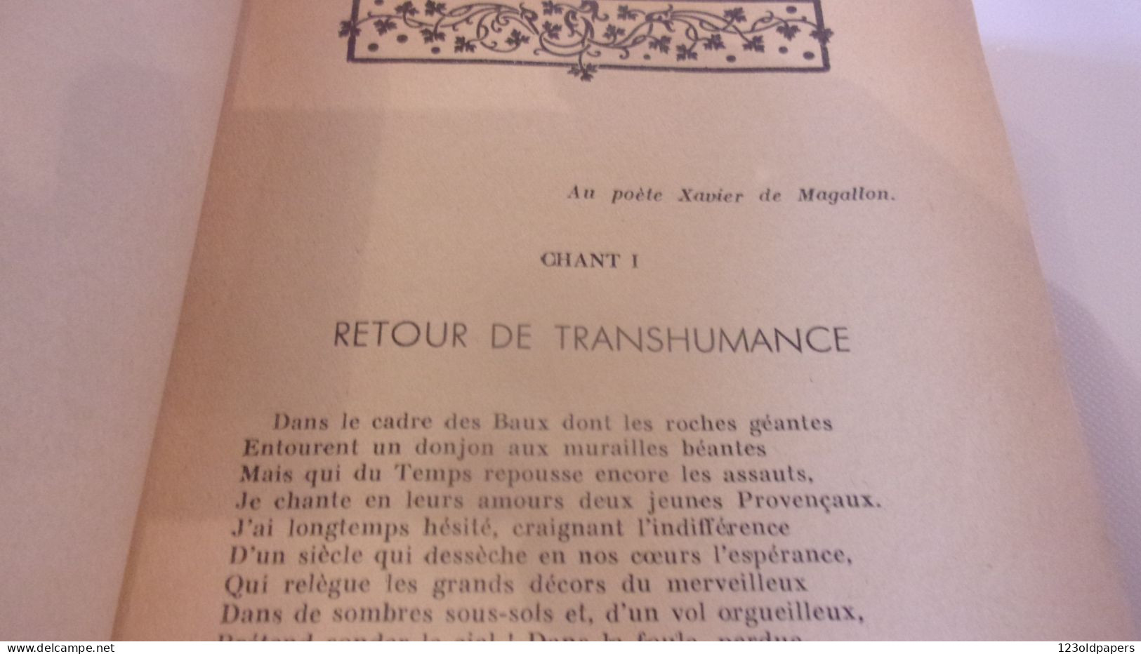 EO 1939 Le Prince Des Baux Floret Jean-Marie PROVENCE  POEME POESIE MISTRAL BOUCHES DU RHONE - Provence - Alpes-du-Sud
