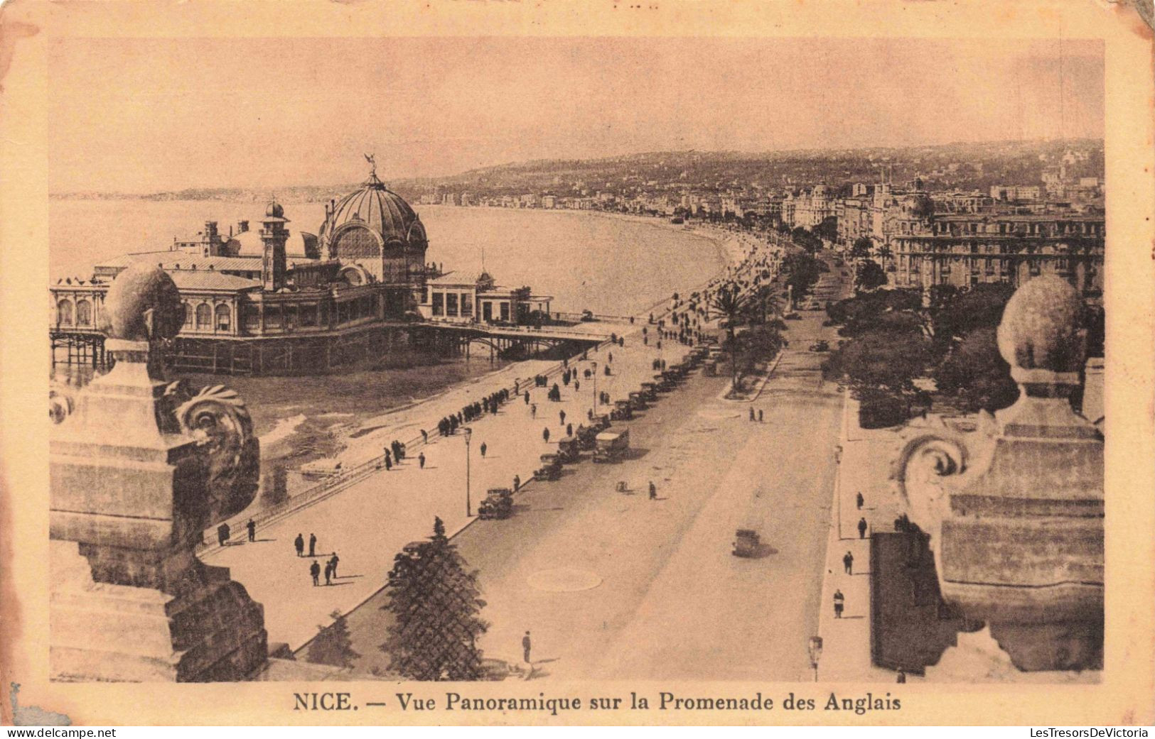 FRANCE - Nice - Vue Panoramique Sur La Promenade Des Anglais - Carte Postale Ancienne - Piazze