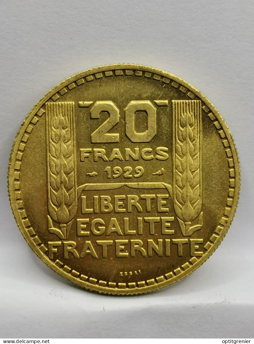 20 FRANCS ESSAI DE TURIN 1929 BRONZE ALUMINIUM / FRANCE / 35mm 17.77g - 20 Francs