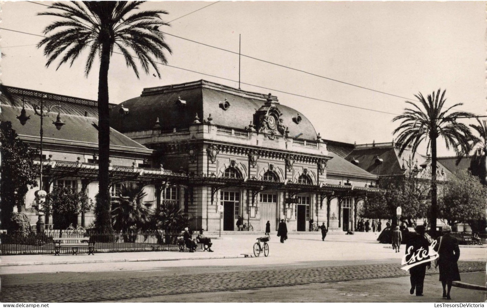 FRANCE - Nice - La Gare - Carte Postale Ancienne - Places, Squares