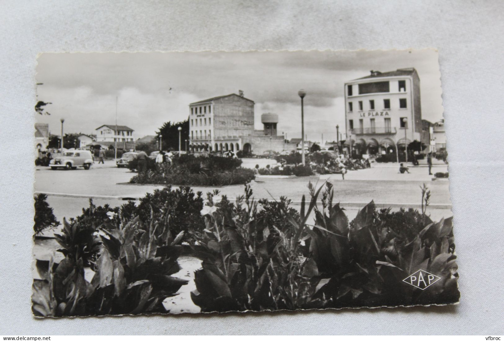 Cpsm 1956, Canet Plage, La Place, Pyrénées Orientales 66 - Canet Plage