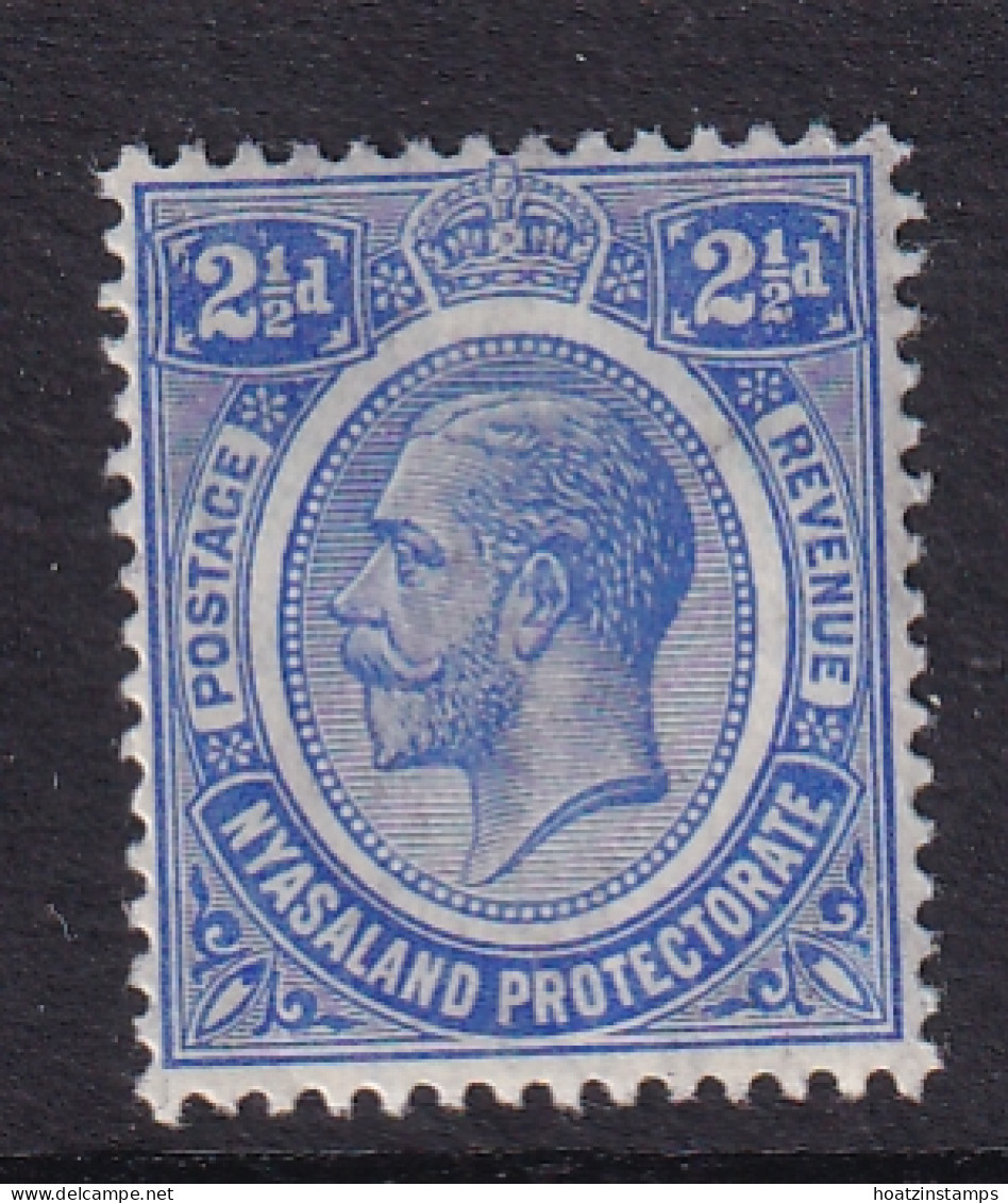 Nyasaland: 1913/21   KGV     SG89    2½d      MH - Nyassaland (1907-1953)