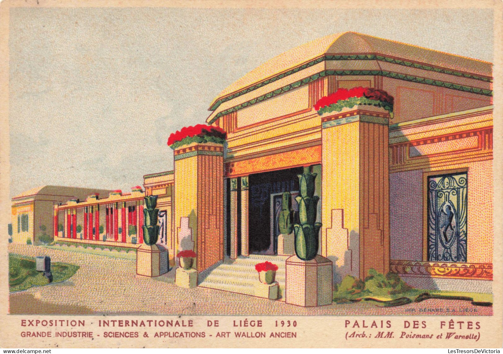 BELGIQUE - Liège - Palais Des Fêtes - Colorisé - Carte Postale Ancienne - Liege