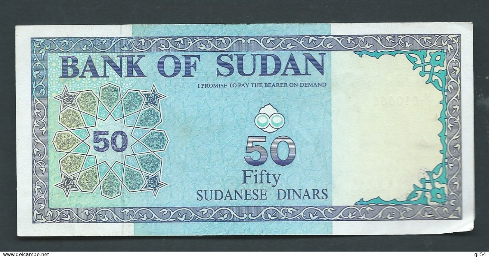 Soudan Sudan 50 Dinars 1992  - J/155 010668   LAURA 12211 - Sudan