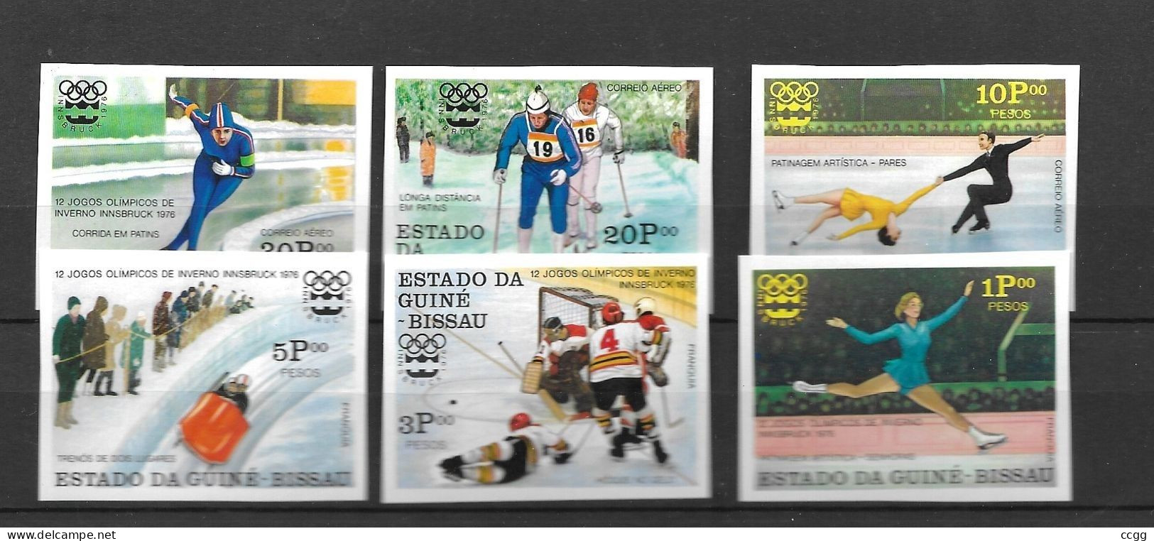 Olympische Spelen  1976 , Guinee Bissau - Zegels Ongetand Postfris - Winter 1976: Innsbruck