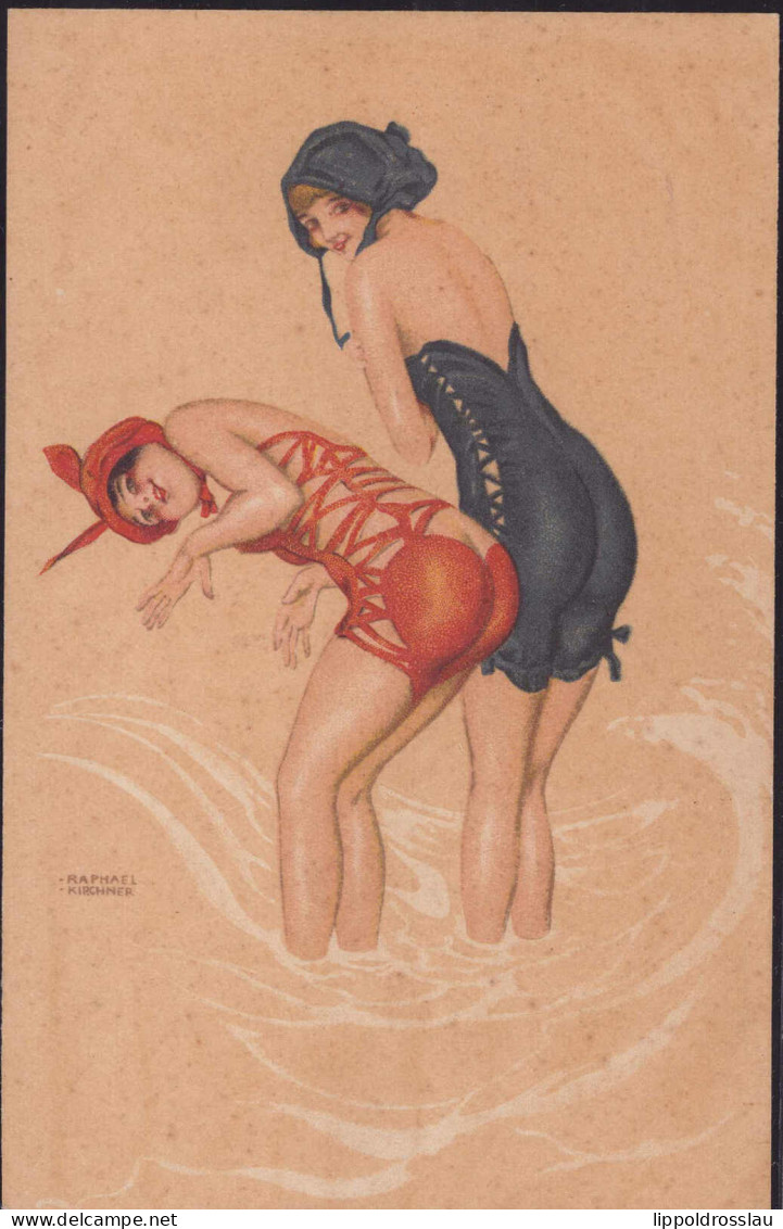 * Damen Im Wasser Erotik Sign. Raphael Kirchner - Kirchner, Raphael