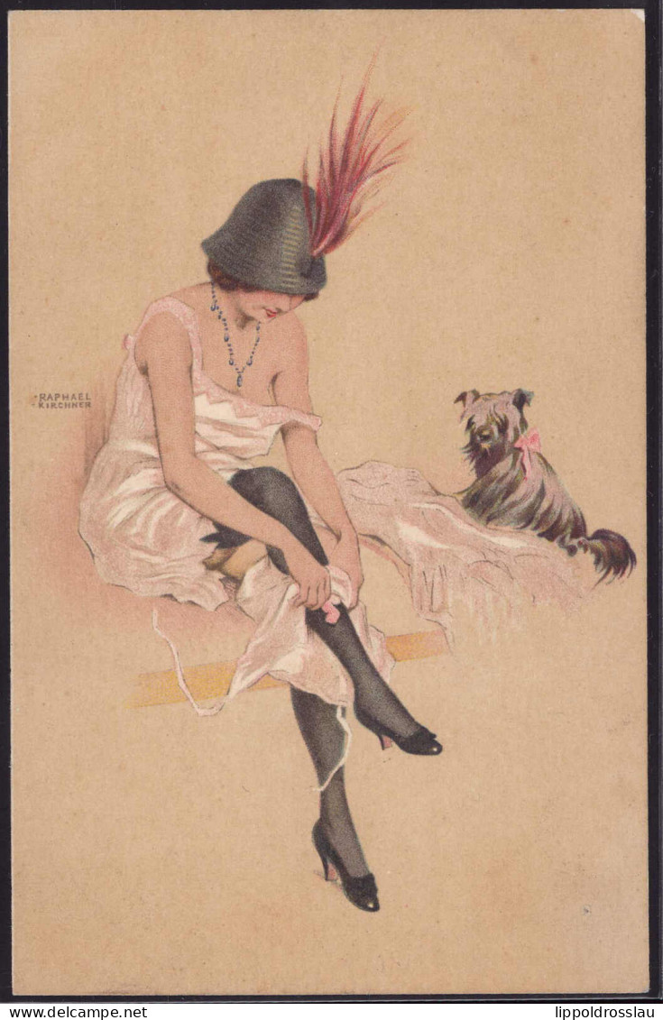 * Riquette Et Son Chien Sign. Raphael Kirchner - Kirchner, Raphael