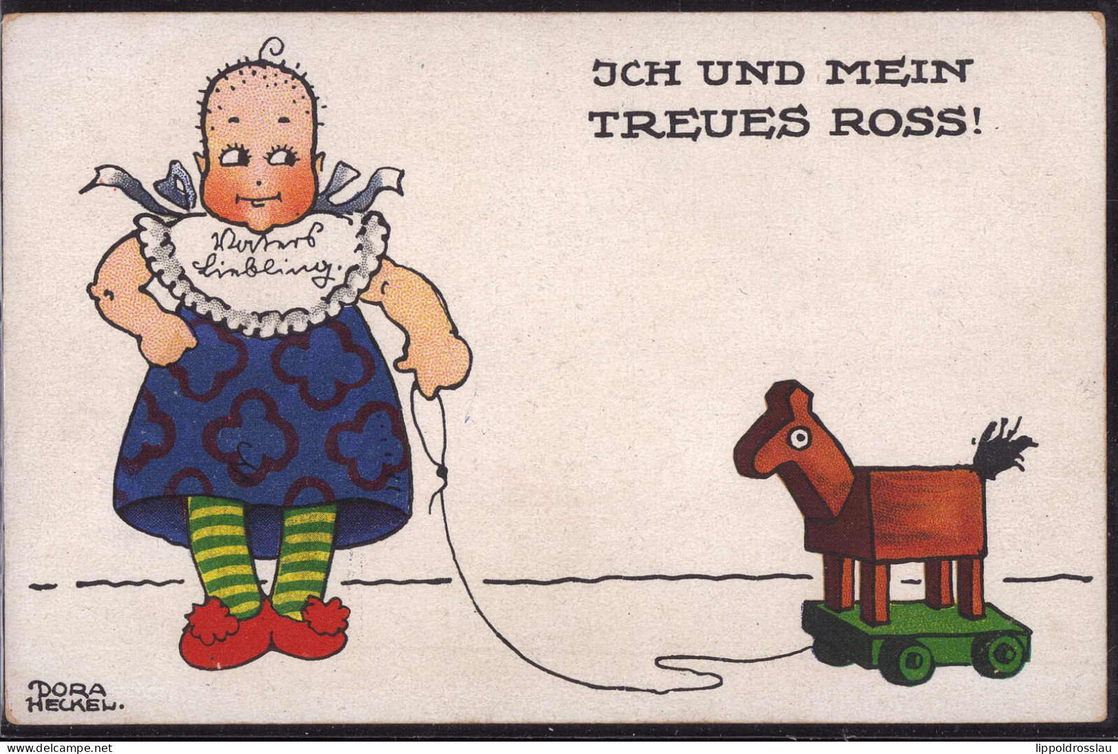 * Kind Spielzeug Sign. Dora Heckel 1917 - Autres & Non Classés