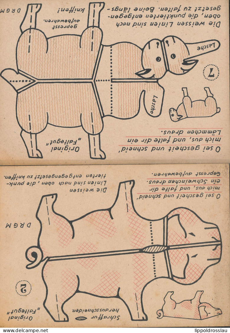 * Serie Von 8 AK's Ausschneidebögen DRGM Verlag Gericke Berlin-Steglitz - Other & Unclassified