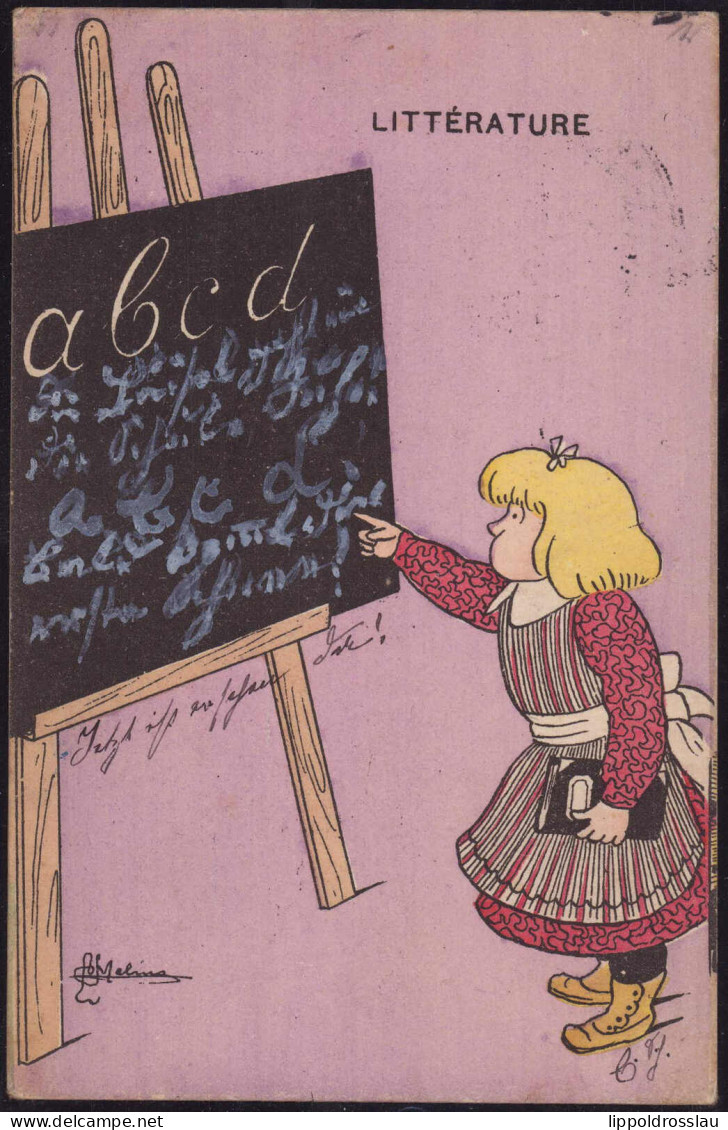 Kind Schule Litterature Sign. Melina 1904 - Otros & Sin Clasificación