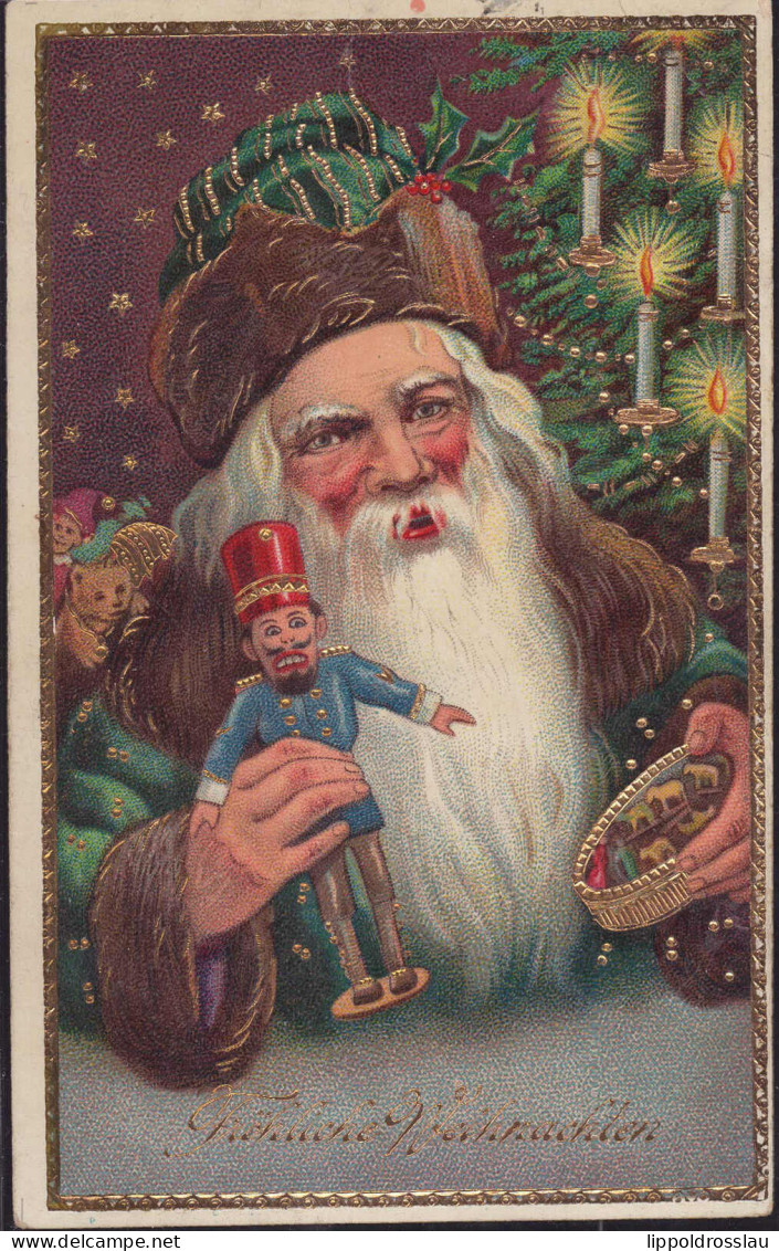 Gest. Weihnachten Weihnachtsmann 1916 - Autres & Non Classés