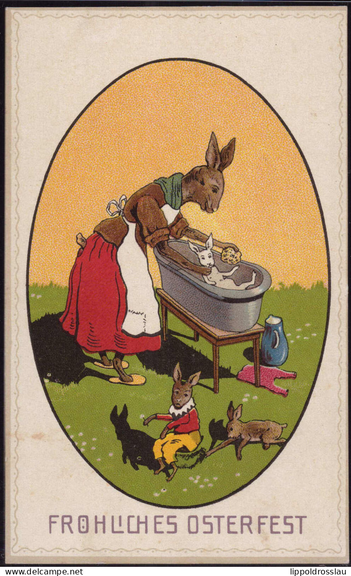 * Ostern Hasen Bei Der Großen Wäsche - Easter