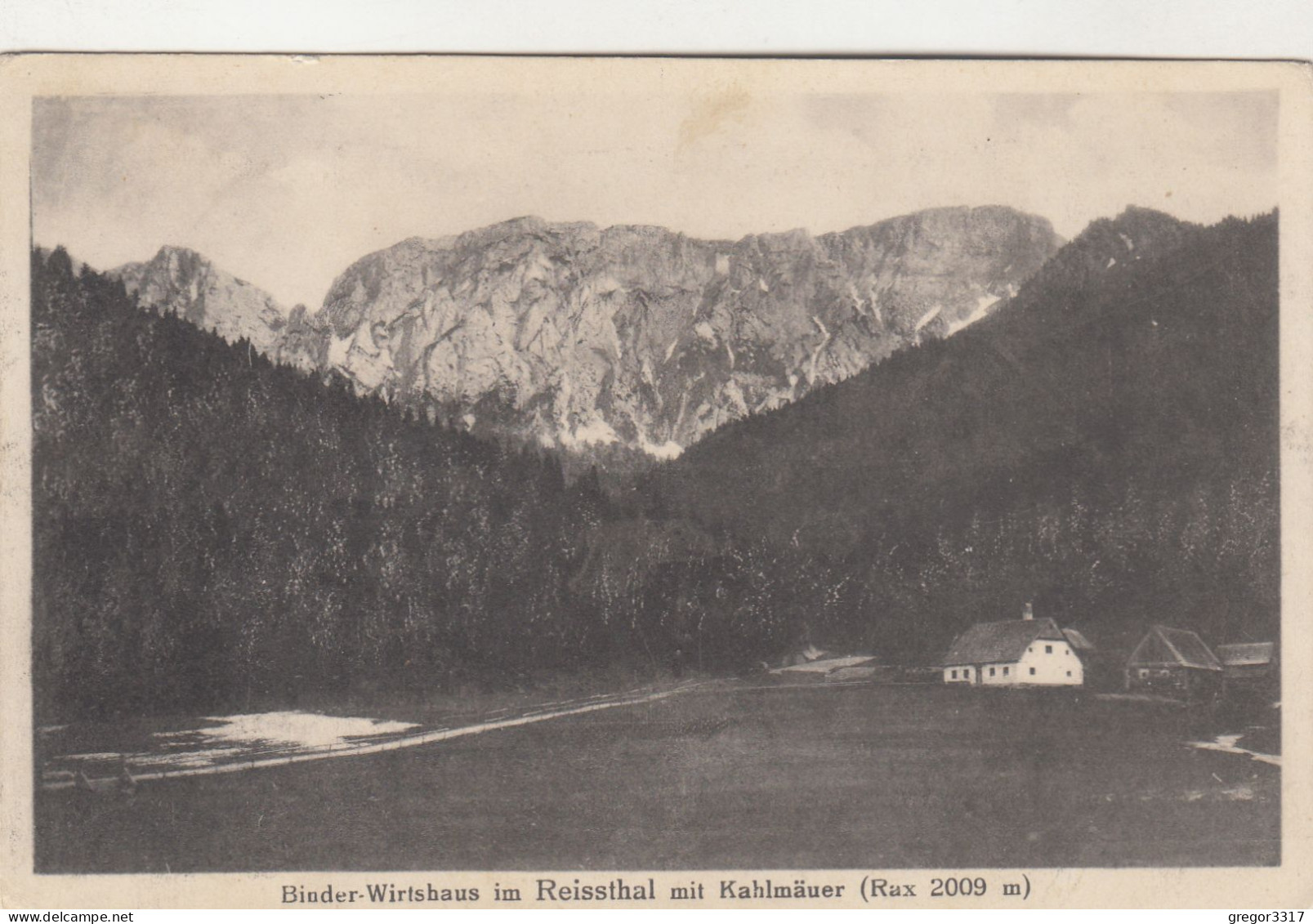 D6567) Binder Wirtshaus Im REISSTHAL Mit KAHLMÄUER - RAX - 1926 - Raxgebiet