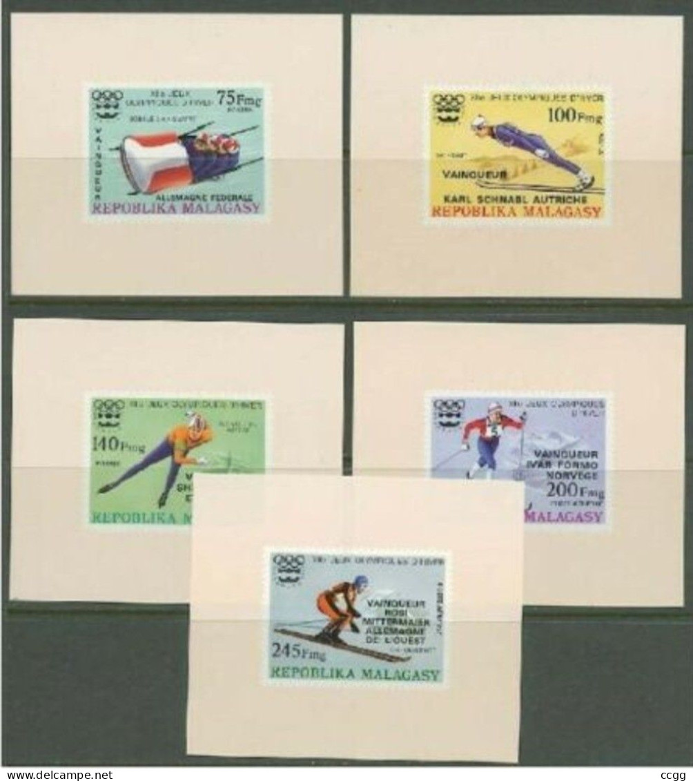 Olympische Spelen 1976 , Madagascar  -  Reeks Deluxe Postfris - Hiver 1976: Innsbruck