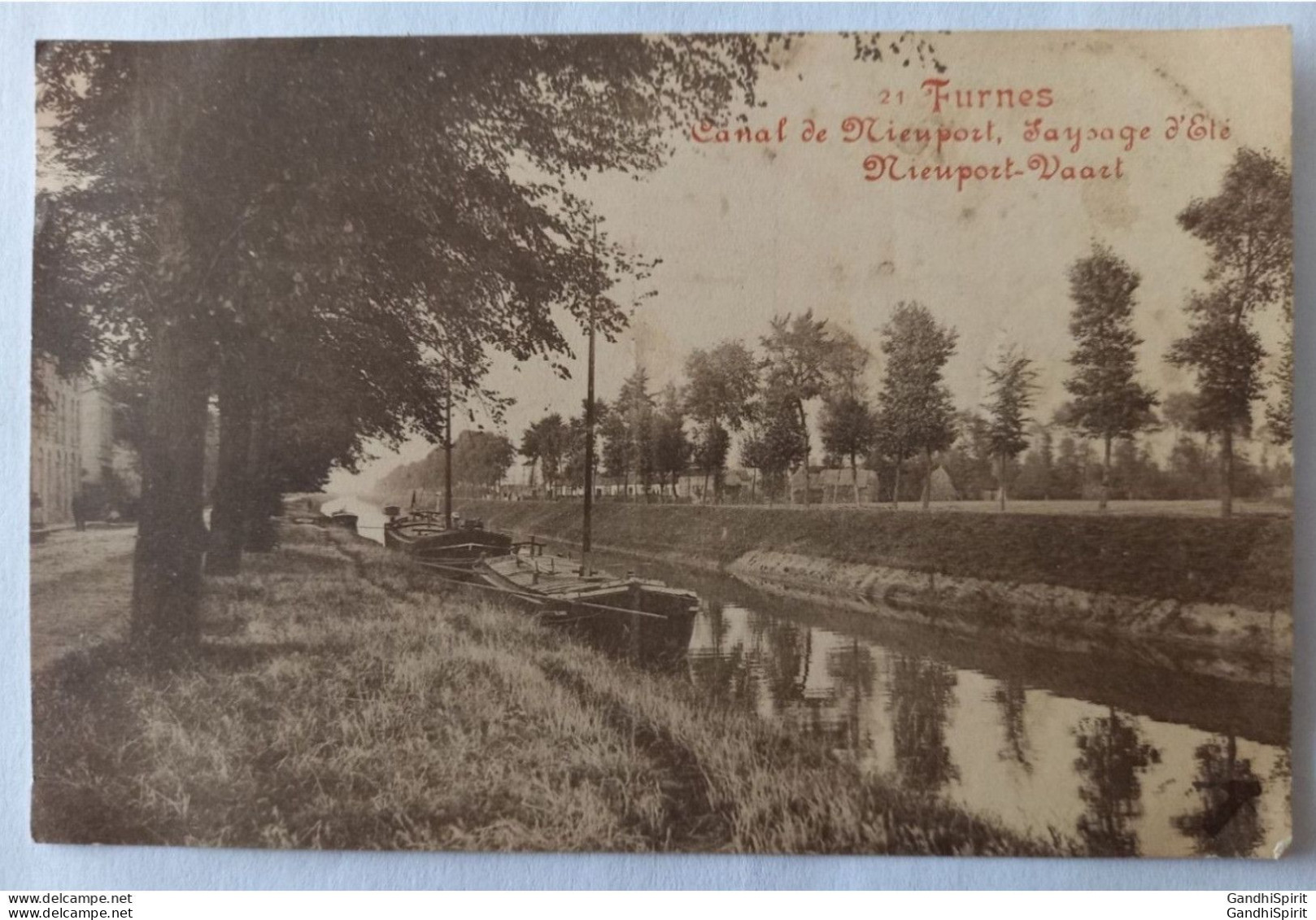 Veurne / Furnes - Nieuport Vaart - Canal De Nieuport / Nieuwpoort  - Paysage D'été - Péniches, Schuiten - Veurne