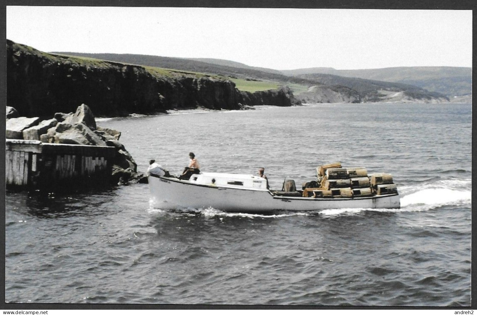 McKenzie Point  Nouvelle Écosse - Pêche Aux Homards 18 Juillet 1974 - Photo Jean Trudel - Éditeur Jocelyn Paquet - Altri & Non Classificati