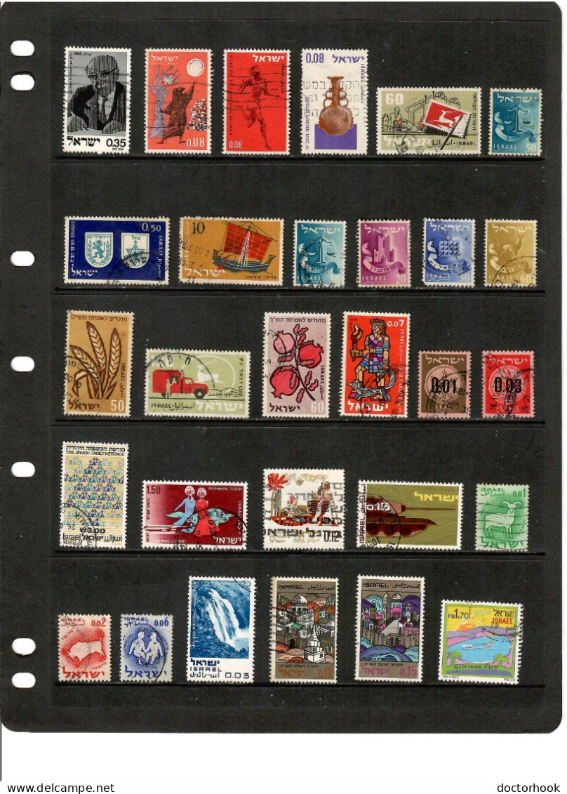 ISRAEL---Collection Of USED DL-1251 - Collections (sans Albums)