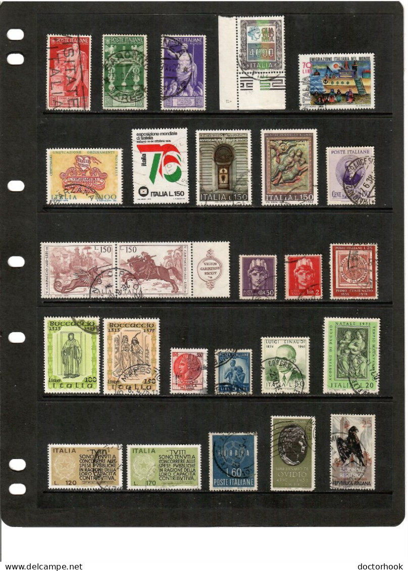 ITALY---Collection Of USED DL-1252 - Collections (sans Albums)