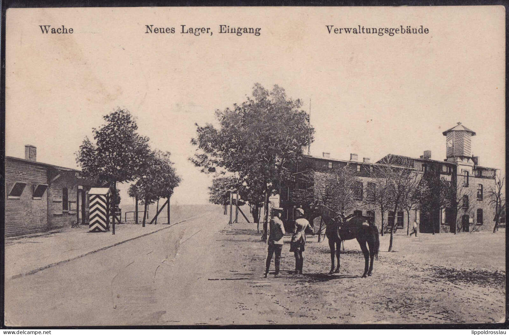 Gest. O-1701 Neues Lager Wache Verwaltungsgebäude 1913 - Jüterbog