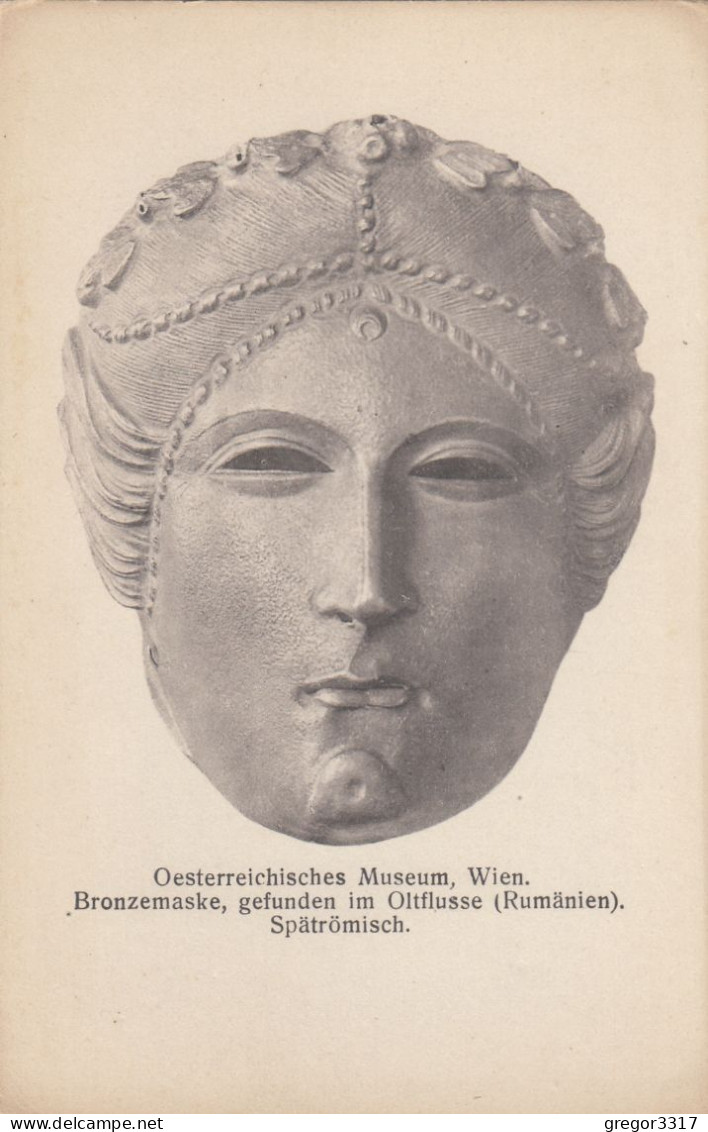 D6591) WIEN - Österreichisches Museum - Bronzemaske - Gefunden Im Oltfluss Rumänien - ALT - Museums