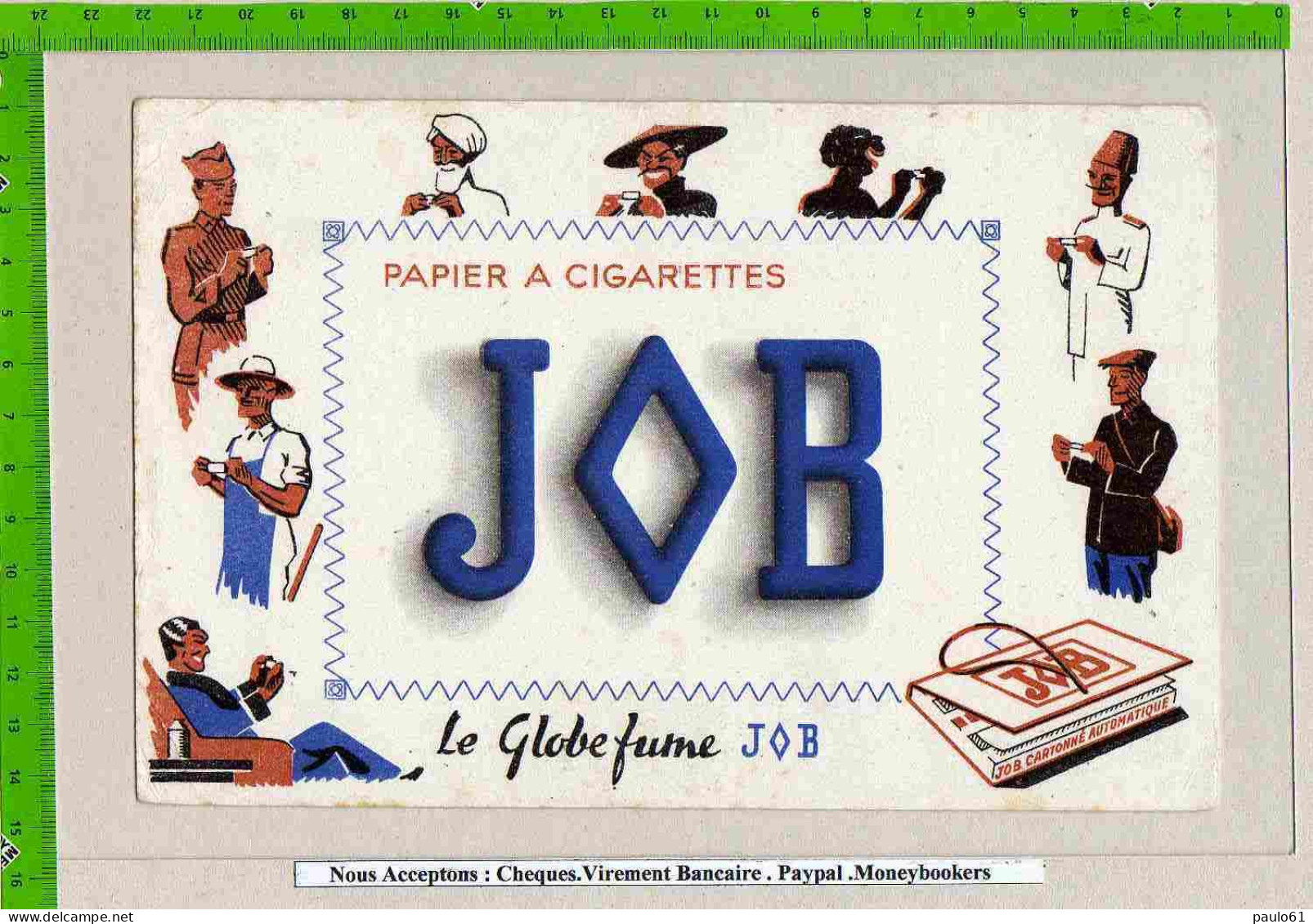 BUVARD :Papier Cigarettes JOB Le Monde - Tabak