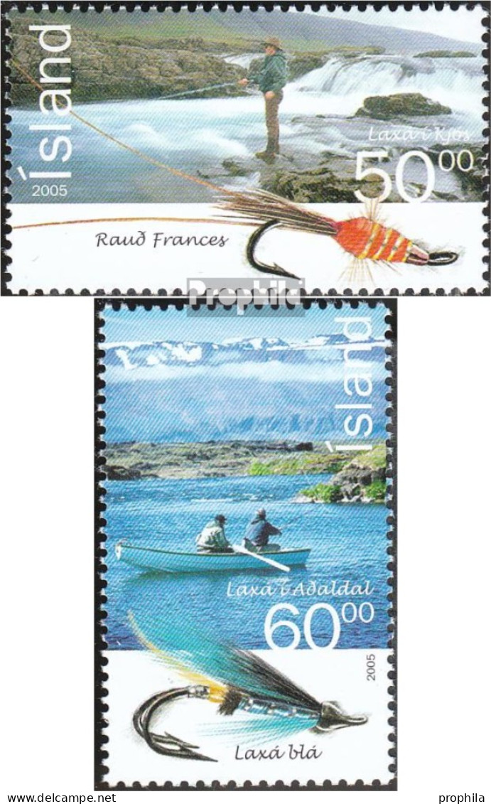 Island 1104-1105 (kompl.Ausg.) Postfrisch 2005 Lachs - Ungebraucht