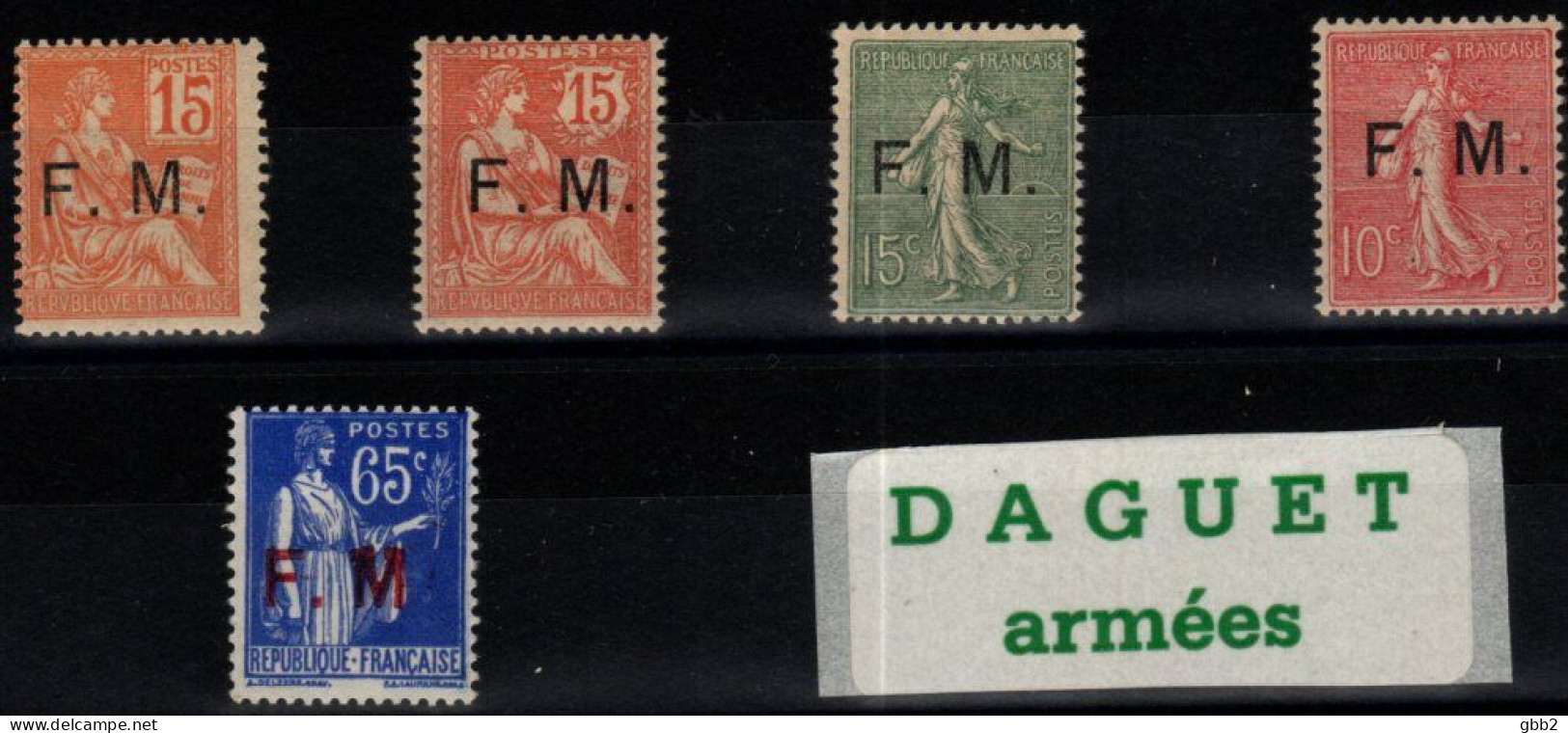 FRANCE - Franchise Militaire. LOT Neuf LUXE**, Voir Description Ci-dessous. - Military Postage Stamps