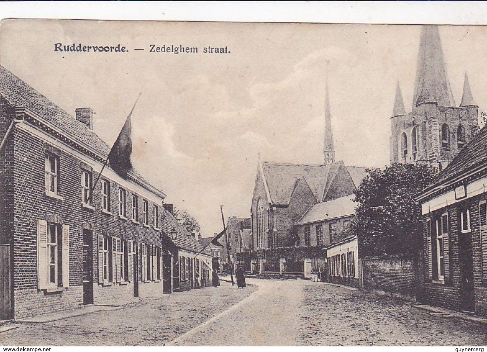 RUDDERVOORDE Zedelghemstraat  Rond 1915 - Zedelgem