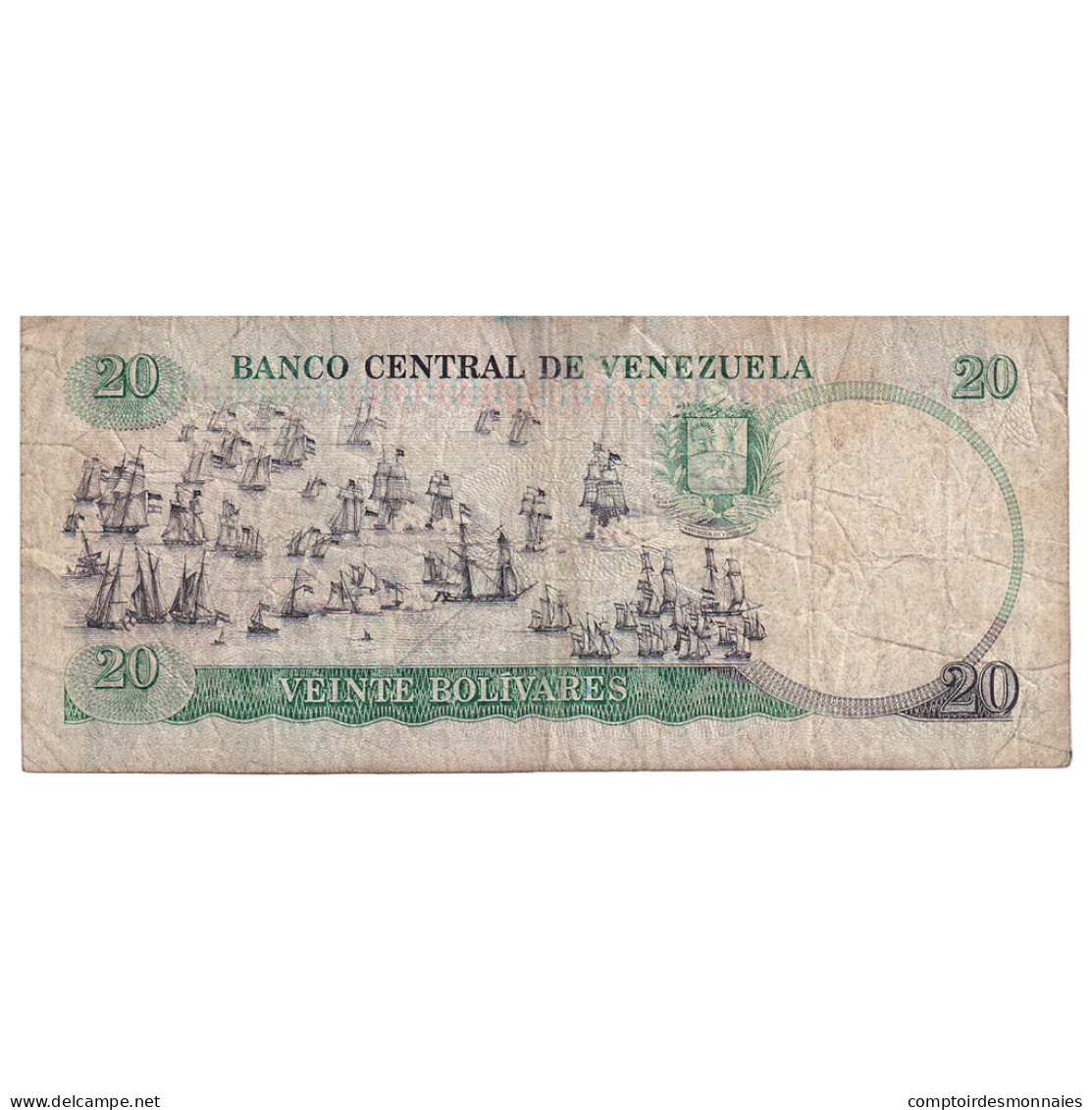 Billet, Venezuela, 20 Bolivares, 1987, 1987-10-20, KM:71, B+ - Venezuela